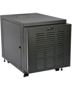 Tripp Lite 12U Industrial Rack Floor Enclosure Server Cabinet Doors & Sides - 12U Rack Height x 19in Rack Width x 32.50in Rack Depth - Floor Standing - 4 Fan(s) - Black - 1000 lb Static/Stationary Weight Capacity