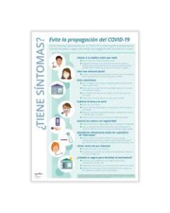 ComplyRight Coronavirus (COVID-19) Poster, Got Symptoms? Stop The Spread, Spanish, 10in x 14in