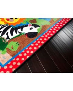Flagship Carpets Cutie Jungle Rug, Rectangle, 3ft x 5ft, Multicolor