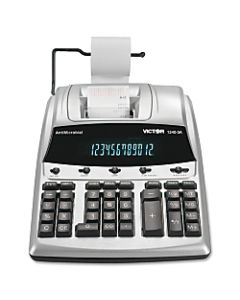 Victor 1240-3A 12-Digit Heavy-Duty Commercial Printing Calculator With Antimicrobial Protection