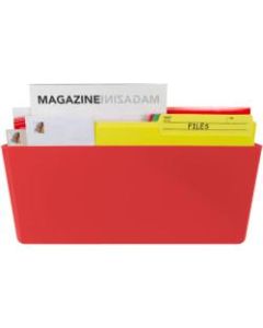 Storex Magnetic Wall Pocket - Red - 1 Each
