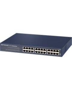 NETGEAR 24-Port Fast Ethernet Unmanaged Switch, JFS524 - 24 Ports - Fast Ethernet - 10/100Base-TX - 2 Layer Supported - Power Supply - Twisted Pair - Rack-mountable - Lifetime Limited Warranty