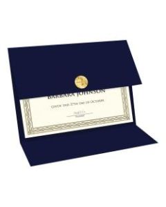 Geographics Recycled Certificate Holder - Navy - 30% - 5 / Pack