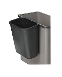 Safco Paper Pitch Recycling Bin With Tabs, 1 3/4 Gallon, Black