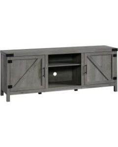 Sauder Bridge Acre Credenza For 65in TV, 24inH x 62inW x 15-1/2inD, Mystic Oak