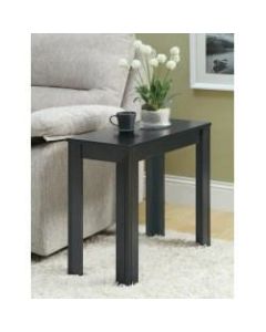 Monarch Specialties Modern Accent Table, Rectangular, Black Oak