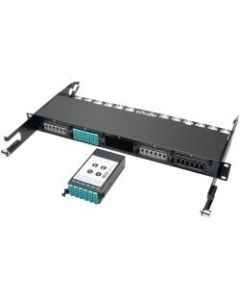 Tripp Lite 12-Fiber Patch Panel 2 MTP/MPO to 12 LC 10Gb Breakout Cassette - 2 x MTP/MPO, 12 x LC - 14 Port(s) - 14 x RJ-11 - 12 x"