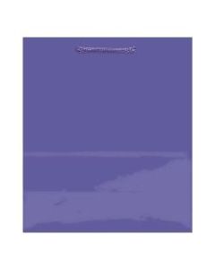 Amscan Glossy Medium Gift Bags, 9-1/2inH x 7-3/4inW x 4-1/2inD, New Purple, Pack Of 10 Bags