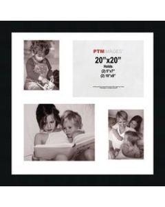 PTM Images Photo Frame, Collage, 20inH x 20inW, Black
