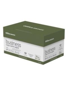 Office Depot Brand Business Copy and Print Paper, Letter Size Paper, 92 Brightness, 20 Lb, White, Ream Of 500 Sheets, Case Of 10 Reams
