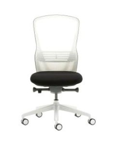 Allermuir Ousby Ergonomic Fabric Mid-Back Task Chair, Ink/Snow/Light Gray