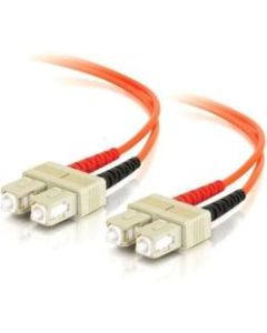 C2G 7m SC-SC 50/125 OM2 Duplex Multimode PVC Fiber Optic Cable (USA-Made) - Orange - Fiber Optic for Network Device - SC Male - SC Male - 50/125 - Duplex Multimode - OM2 - USA-Made - 7m - Orange