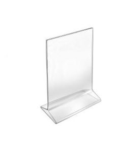 Azar Displays Top-Load Acrylic Sign Holders, 6in x 4in, Clear, Pack Of 10