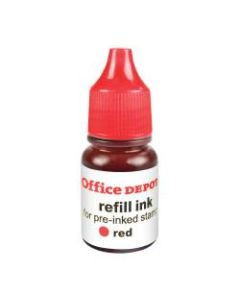 Office Depot Brand Pre-Ink Refill Ink, Red, Pack Of 2 Refills