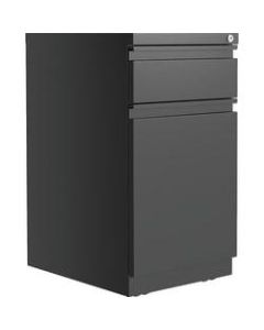 Lorell Backpack 15inD Vertical Mobile Pedestal File Cabinet, Black