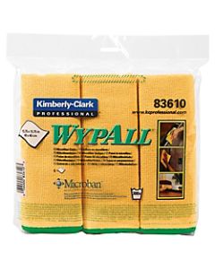 Wypall Microfiber Cloths, Yellow, Pack Of 6