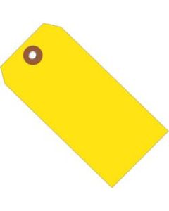 Office Depot Brand Plastic Shipping Tags, 4 3/4in x 2 3/8in, Yellow, Case Of 100