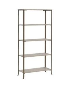 Sauder Center City 63inH 5-Shelf Bookcase, Champagne Oak