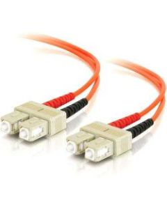 C2G 3m SC-SC 62.5/125 OM1 Duplex Multimode Fiber Optic Cable (Plenum-Rated) - Orange - SC Male - SC Male - 9.84ft - Orange