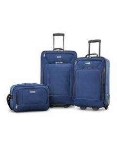 American Tourister Fieldbrook XLT Polyester 3-Piece Luggage Set, Navy