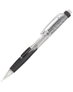 Pentel .7mm Twist-Erase Click Mechanical Pencil - #2 Lead - 0.7 mm Lead Diameter - Refillable - Smoke Lead - Black, Transparent Barrel - 1 / Each