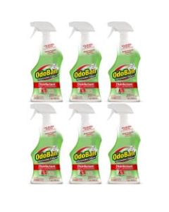 OdoBan Odor Eliminator Disinfectant Spray, Cucumber Melon Scent, 32 Oz, Case Of 6 Bottles