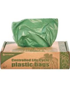 Stout Controlled Life Cycle Plastic Bags, 1.10-mil, 33 Gallons, 33in x 40in, Green, Box Of 40