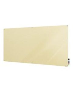 Ghent Harmony Magnetic Glass Unframed Dry-Erase Whiteboard, 48in x 60in, Beige