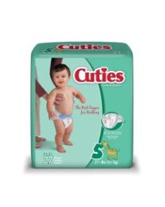 Cuties Baby Diapers, Size 5, 27+ Lb, Box Of 27