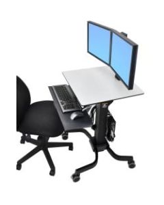 Ergotron WorkFit-C Dual Sit-Stand Computer Stand, Black/Gray