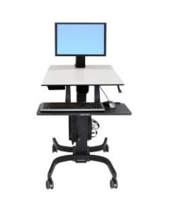 Ergotron WorkFit-C Single LD Computer Stand, Gray/Black