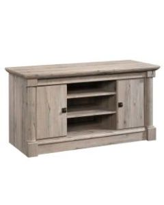 Sauder Palladia Panel TV Stand For 50in TVs, 24-3/8inH x 47inW x 18-7/8inD, Split Oak