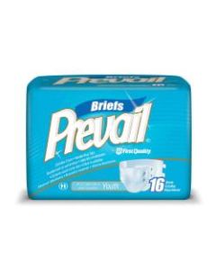Prevail Specialty Size Briefs, Youth, 15in-22in, Box Of 16