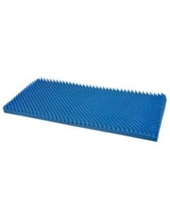 DMI Convoluted Foam Bed Pad Mattress Topper, Hospital Size, 33inH x 72inW x 4inD, Blue