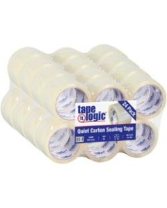 Tape Logic Quiet Carton-Sealing Tape, 3in Core, 2.6-Mil, 3in x 55 Yd., Clear, Pack Of 24