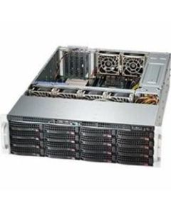 Supermicro SuperChassis 836BH-R1K28B (Black) - Rack-mountable - Black - 3U - 16 x Bay - 6 x 3.15in x Fan(s) Installed - 2 x 1280 W - EATX, ATX Motherboard Supported - 6 x Fan(s) Supported - 16 x External 3.5in Bay - 7x Slot(s) - 2 x USB(s)