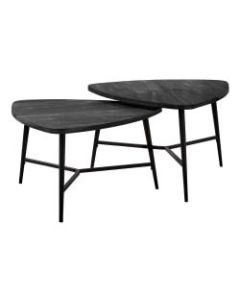 Monarch Specialties Davie 2-Piece Table Set, Black