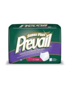 Prevail Protective Underwear-Super Plus, Large, 44in-58in, Blue, Box Of 16