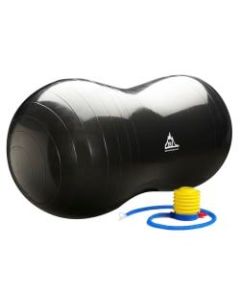 Black Mountain Products Peanut Stability Ball With Pump, 10 1/4inH x 5 1/2inW x 7 1/4inD, Black