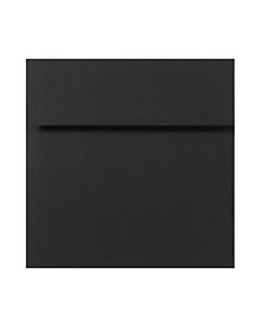 LUX Square Envelopes, 8 1/2in x 8 1/2in, Peel & Press Closure, Midnight Black, Pack Of 50