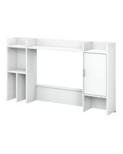kathy ireland Home by Bush Furniture Madison Avenue 60inW Desk Hutch, Pure White, Standard Delivery