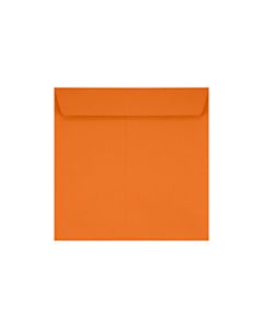 LUX Square Envelopes, 7 1/2in x 7 1/2in, Peel & Press Closure, Mandarin Orange, Pack Of 250