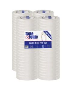 Tape Logic Double-Sided Film Tape, 3in Core, 0.25in x 180ft, White, Pack Of 188