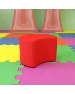 Flash Furniture Soft Seating Collaborative Moon Chair, Red