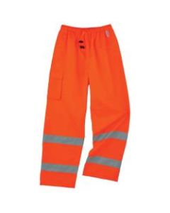 Ergodyne GloWear 8915 Class E Polyester Rain Pants, 3X, Orange