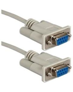 QVS Null modem cable - DB-9 Female Serial - DB-9 Female Serial - 10ft