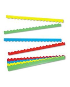 TREND Terrific Trimmers Board Trim, 2 1/4in x 3 1/4ft, Solid Colors, Set Of 48