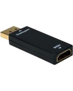 QVS Audio/Video Adapter - 1 x DisplayPort Male Digital Video - 1 x HDMI Female Digital Audio/Video - Black