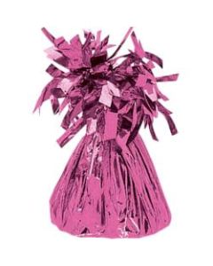 Amscan 6 Oz Foil Balloon Weights, Bright Pink, Pack Of 12 Weights