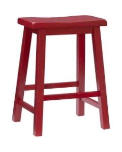 Powell Home Fashions Stool, Color Story, Counter Height, Crimson Red